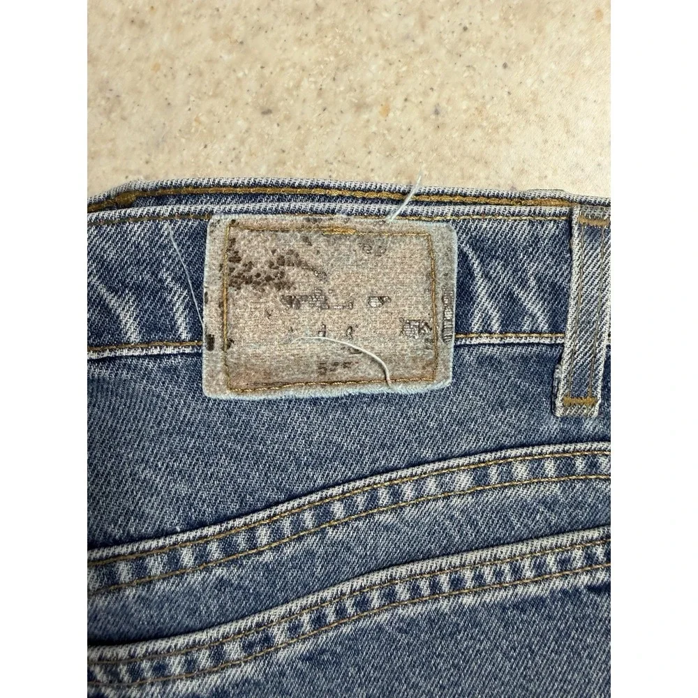 Vintage Levi's 505 STARCHED Jeans Mens 46x32 Loose Fit Distressed Denim USA